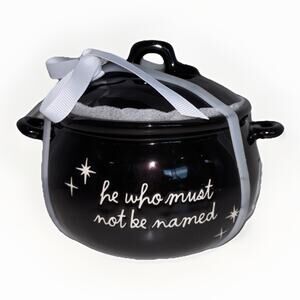 Rae Dunn Harry Potter Ceramic Cauldron Black Dark Mark He Who Must Not Be Named
